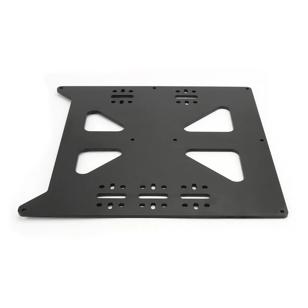 Черная Алюминиевая Y карета анодированная пластина обновления V2 Prusa i3 V2 Горячая опорная решетка пластина для Prusa i3 DIY 3d принтер части