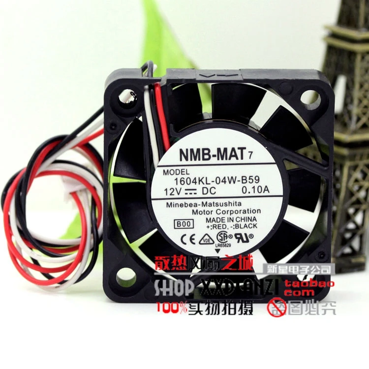 

Новинка, дневной вентилятор 1604KL-04W-B59 4010 дюйма, 4 см, 12 В, а, большой объем воздуха, двойной шарикоподшипник, охлаждающий вентилятор