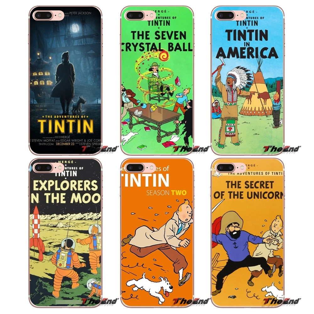 Силиконовый чехол для телефона Adventures of Tintin Huawei G7 G8 P7 P8 P9 Lite Honor 4C 5X 5C 6X Mate 7 8 9 Y3 Y5 Y6 II 2