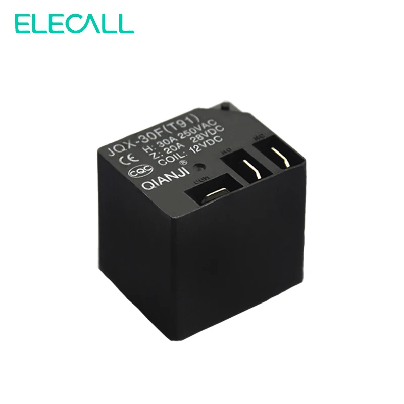 ELECALL 10 шт./лот JQX 30F DC12V 3 контактное миниатюрное электромагнитное реле 30A 250VDC/ 20A 28VDC