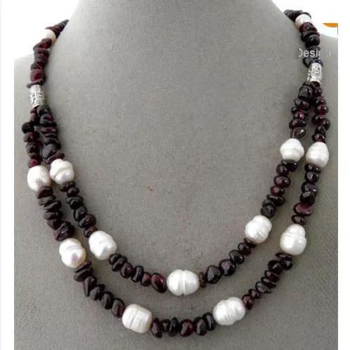 Новинка ручной работы 2 пряди темно-красные винные гранаты жемчужные бусины