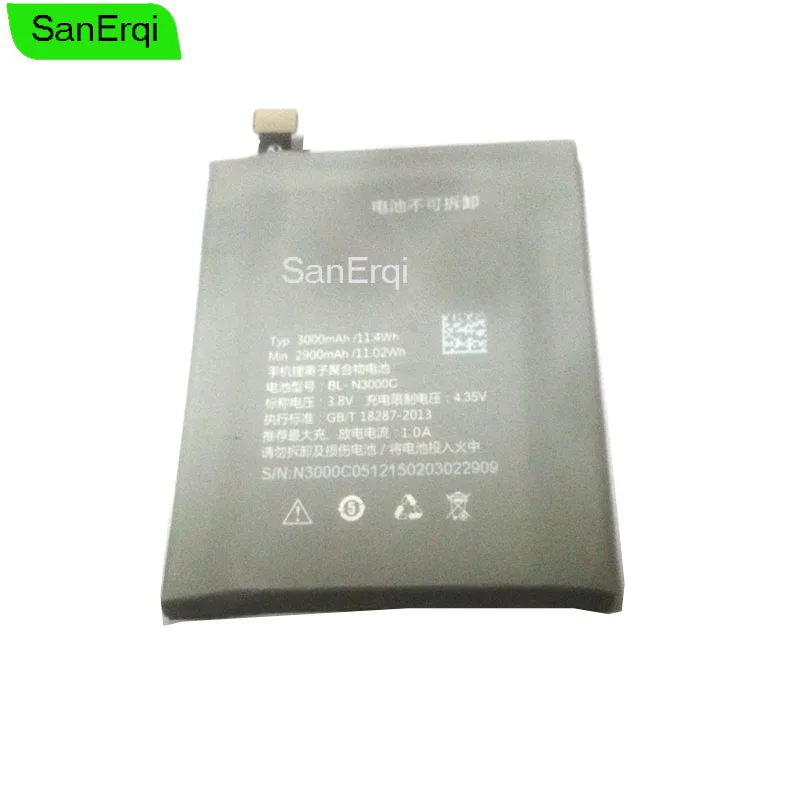 

SanErqi 3.8V 3000mAh BL-N3000C High Capacity Hot New Replacement Li-ion Battery Bateria For IUNI I1 BL-N3000C Batteries