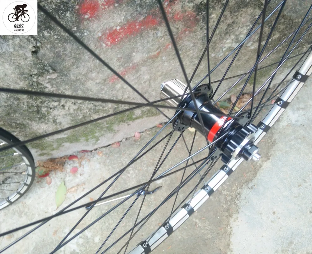 Kalosse 32 holes 15*100mm barrel shaft 7/8/9/10/11gear cassette Mountain Bike wheels 26/27.5/29er MTB wheel | Спорт и развлечения