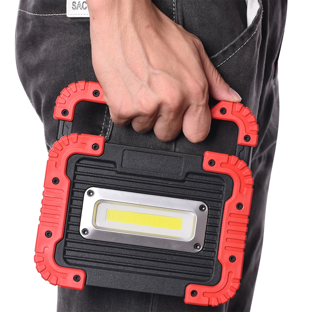 구매 ANJOET 휴대용 LED COB 작업 빛 야외 방수 홍수 조명, 자동차 수리, 내장 충전식 배터리 보조베터리