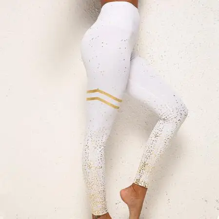 CB380 white pant Горячая штамповка бюстгальтер Леггинсы спортивные женские фитнес леггинсы с высокой талией спортивные колготки спортивные тренировочные штаны для йоги спортивная одежда комплект для йоги - Цвет: CB380 white pant