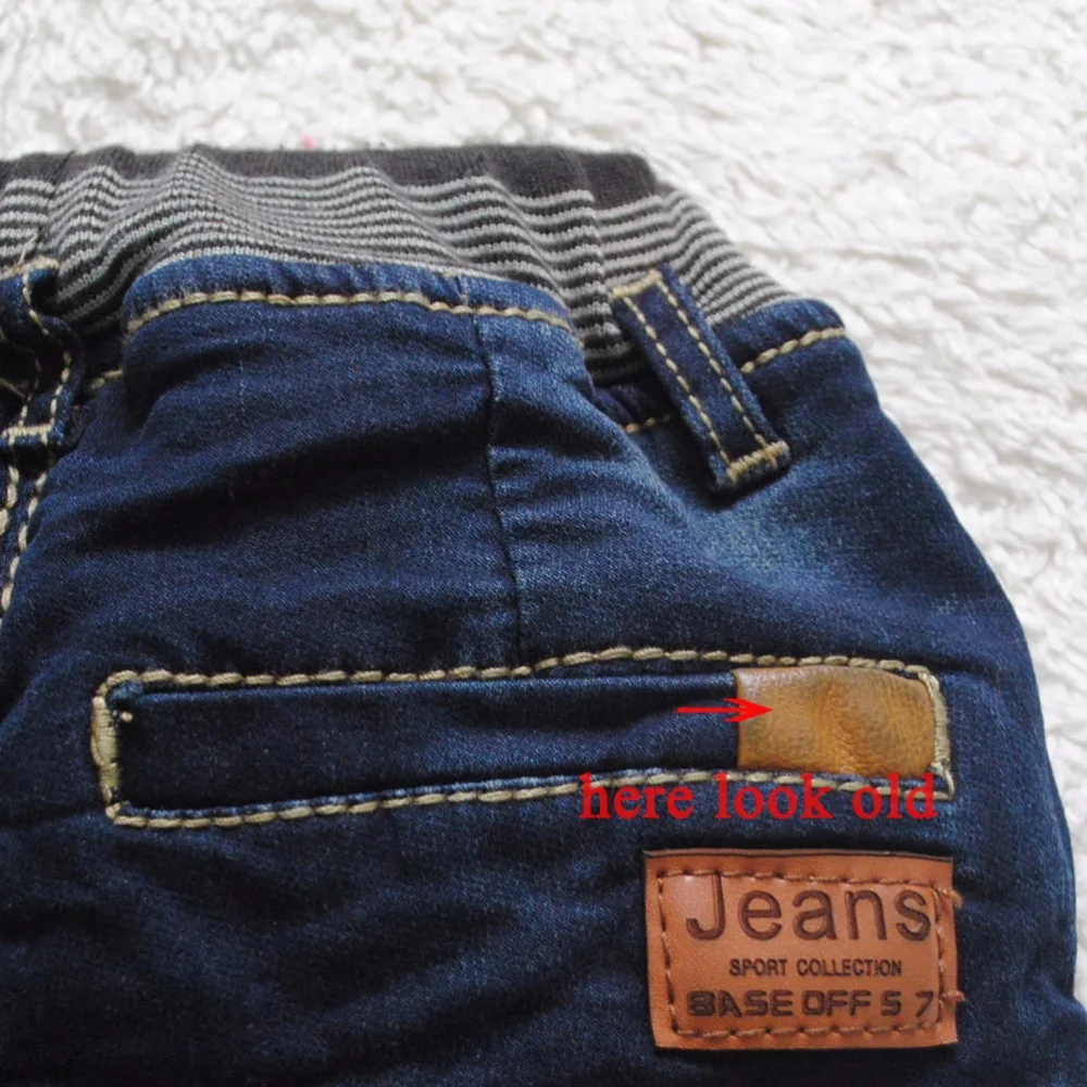 3982 winter baby jeans pants boys little harem trousers Double-deck denim+fleece warm kids fashion new nice |