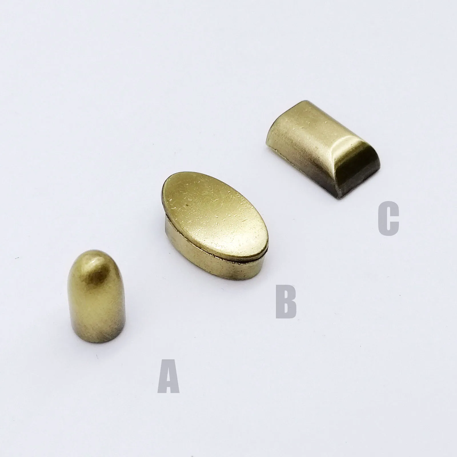 antique brass Металлическая Заглушка с открытым концом, заглушка на молнии, заглушка на замке для кожаной сумки, сумочки, кошелька, одежды, пальто, ремонт с винтом - Цвет: antique brass