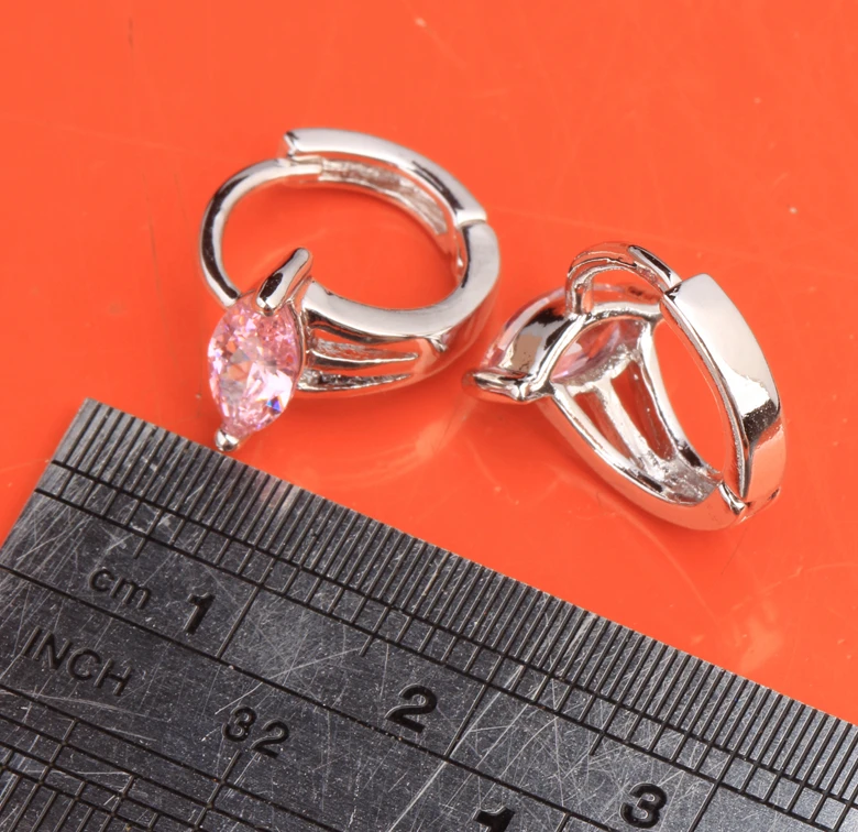 Восхищения &quotмаркиз&quot &quotРозовый кубический цирконий для Для женщин изделия