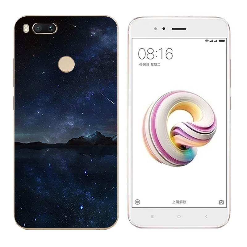 5 &quotдля Xiaomi Mi A1/Mi 5X чехлы для телефонов Мягкий ТПУ чехол Mi5X A1 черный матовый
