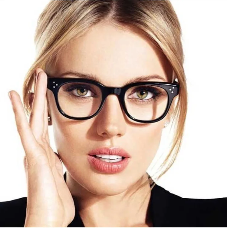 SOLO TU Retro Women Men Elegant Handsome Light Cosy Rivet Eyewear Frame Optical Eyeglasses Computer Glasses Spectacle | Аксессуары для