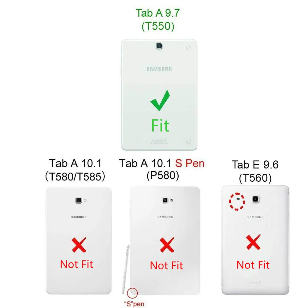 Чехол для Samsung Galaxy Tab A 9 7 SM T550 T555 P550 P555 чехол 360 Full Protecive мягкий из ТПУ прозрачные