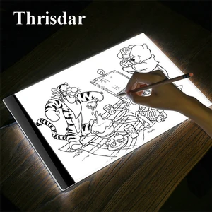 Светодиодный графический планшет Thrisdar A4 для рисования, Лайтбокс для рисования, доска для копирования, планшет для рисования Artcraft A4, легкая доска для копирования