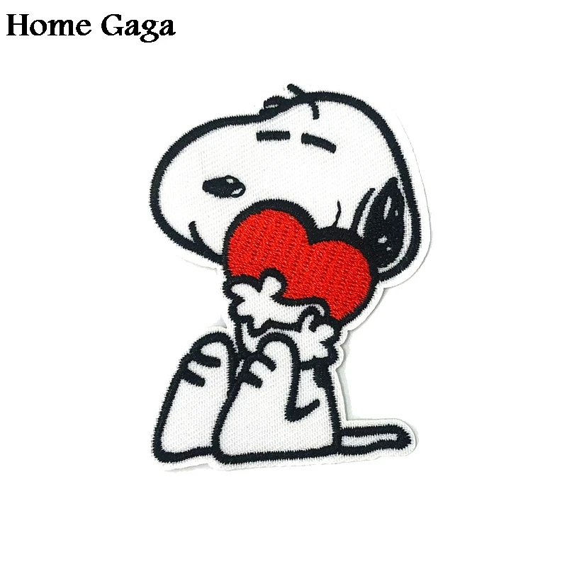 Homegaga мультяшная собака вышитая Железная на патчи para одежда аппликации Косплей Джерси кошелек сумка значки-наклейки D1606