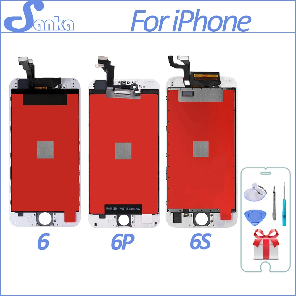 SANKA для Apple iPhone 6 PLUS S ЖК-дисплей сенсорный экран дигитайзер сборка Замена Ecran Pantalla