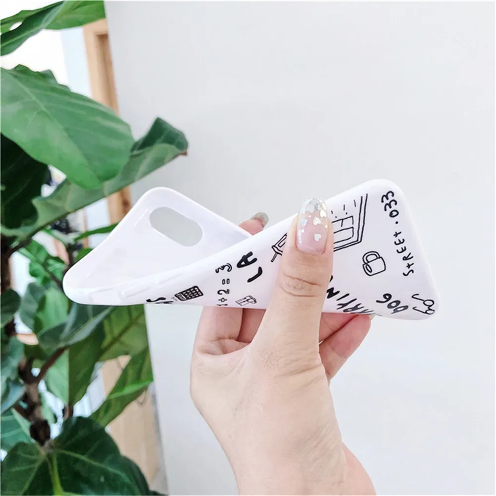 For Huawei P20 Lite Cases Popular Cartoon Abstract Graffiti Couples Silicone Phone Case for Honor 9 10 V10 Play Fundas Capa |
