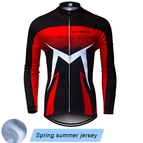 Spring Summer Jersey Phtxolue, с длинным рукавом, Майки для велоспорта, дышащие, для горного велосипеда, одежда, осень, лето, одежда для велоспорта, Майо, Ropa Ciclismo - Цвет: Spring Summer Jersey