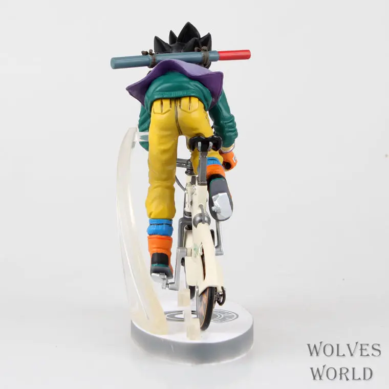HKXZM Anime Dragon Ball Z 23CM Son Goku Bike Riding PVC Figure Model Brinquedos Doll Christmas Gift Collectible Toy | Игрушки и хобби