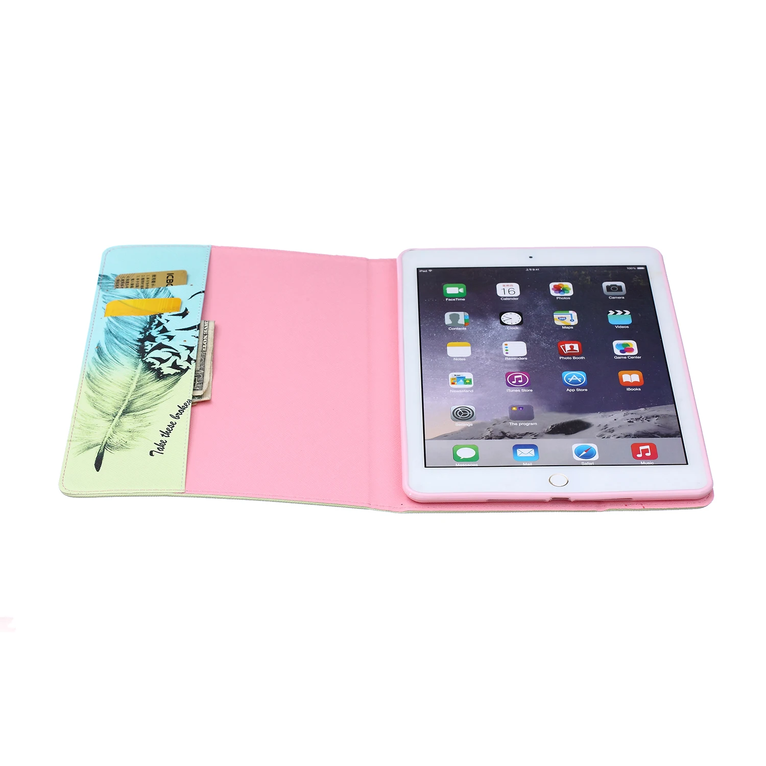Чехол книжка из ПУ кожи с принтом Don't touch me для Apple iPad Air 2|cover for ipad|for ipadcase apple |