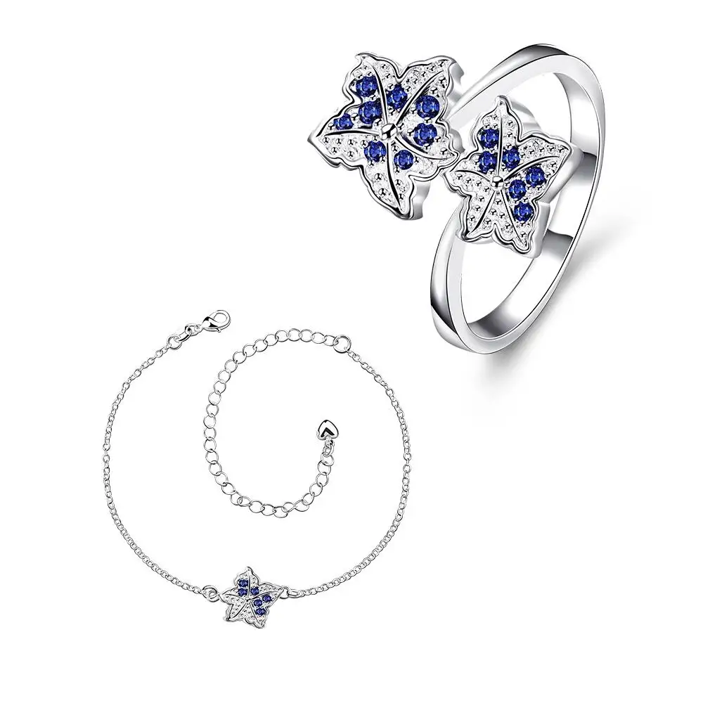 Schmuckset komplet белый azul фиолетовый cuir feminina de matrimonio Нигерия Бангладеш imporados visuteria Dahu Rico ювелирные наборы - Окраска металла: Посеребренный