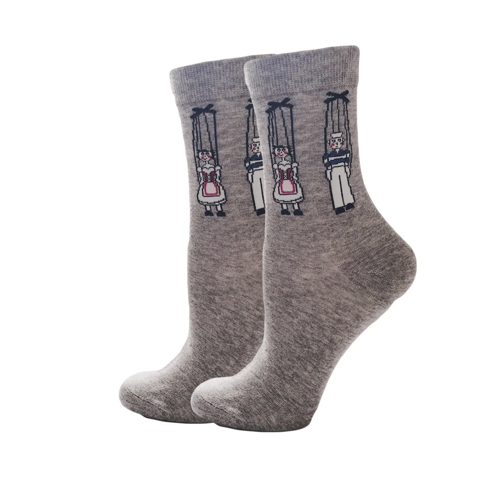 YEADU 21 Цвета счастливые милые забавные носки животные еда мультфильм красочные