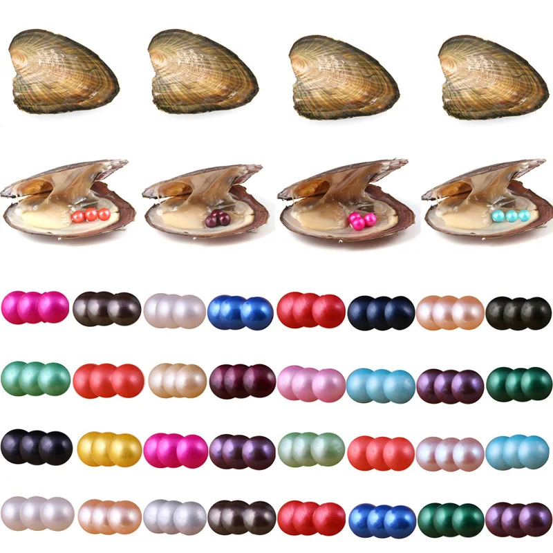 1 шт случайный цвет пресноводный жемчуг Oysters Triplets Жемчуг культивированный с 6 5-7 5
