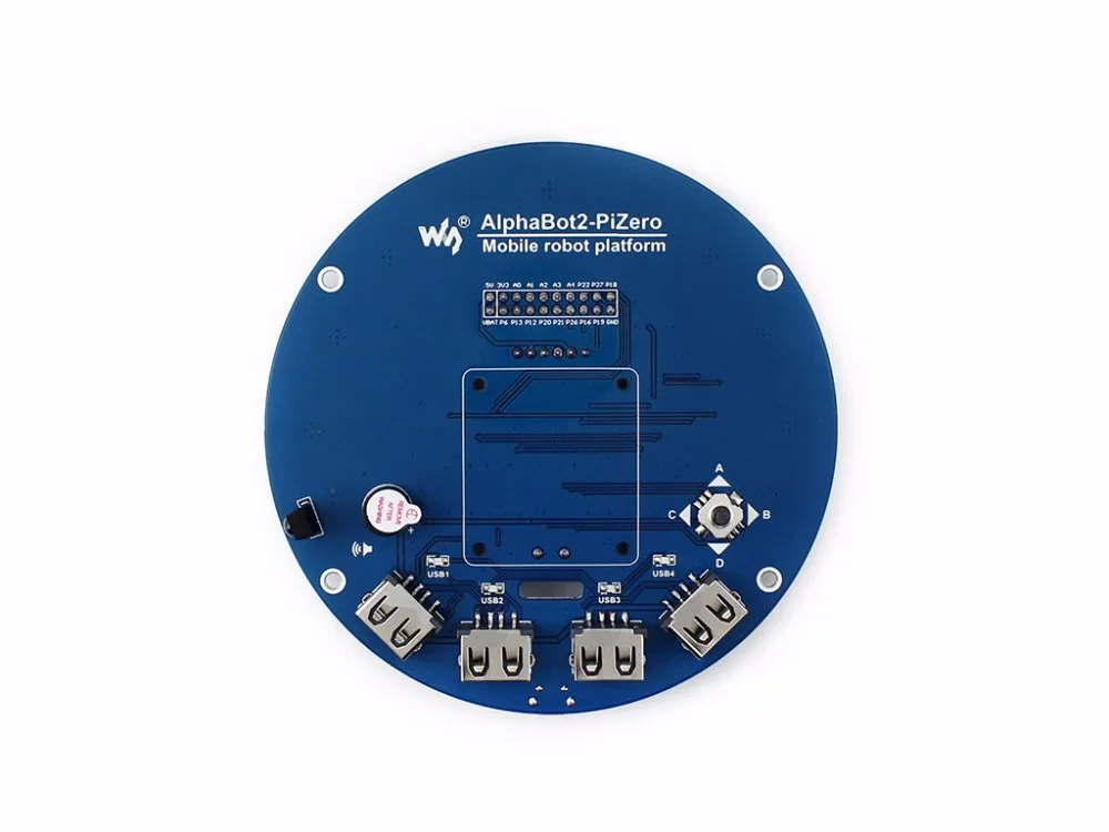 Комплект для сборки робота-конструктора stickot2 Raspberry Pi Zero/Zero W (no Pi) + Ультразвуковой