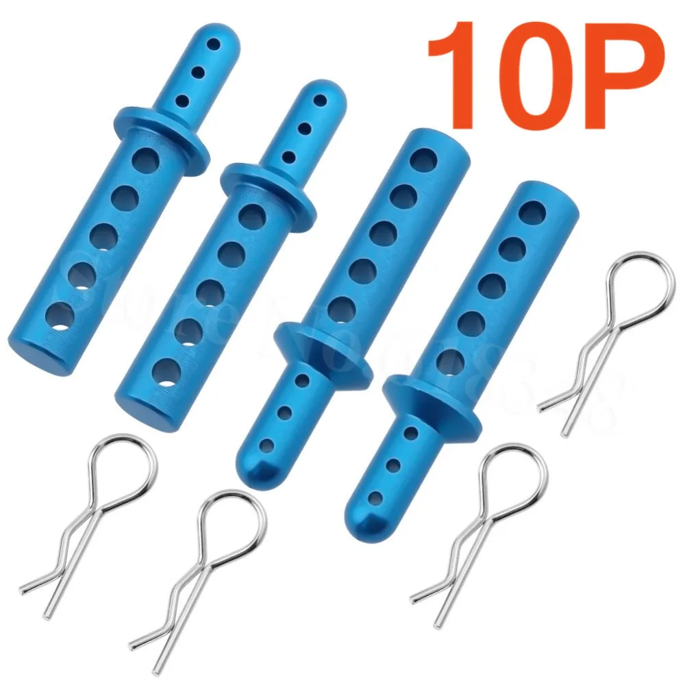 10Sets/Lot HSP 188037 188837 108037 108837 08007 Aluminum Body Post For 1/10 RC Off Road Monster Truck Redcat Exceed Models | Игрушки и