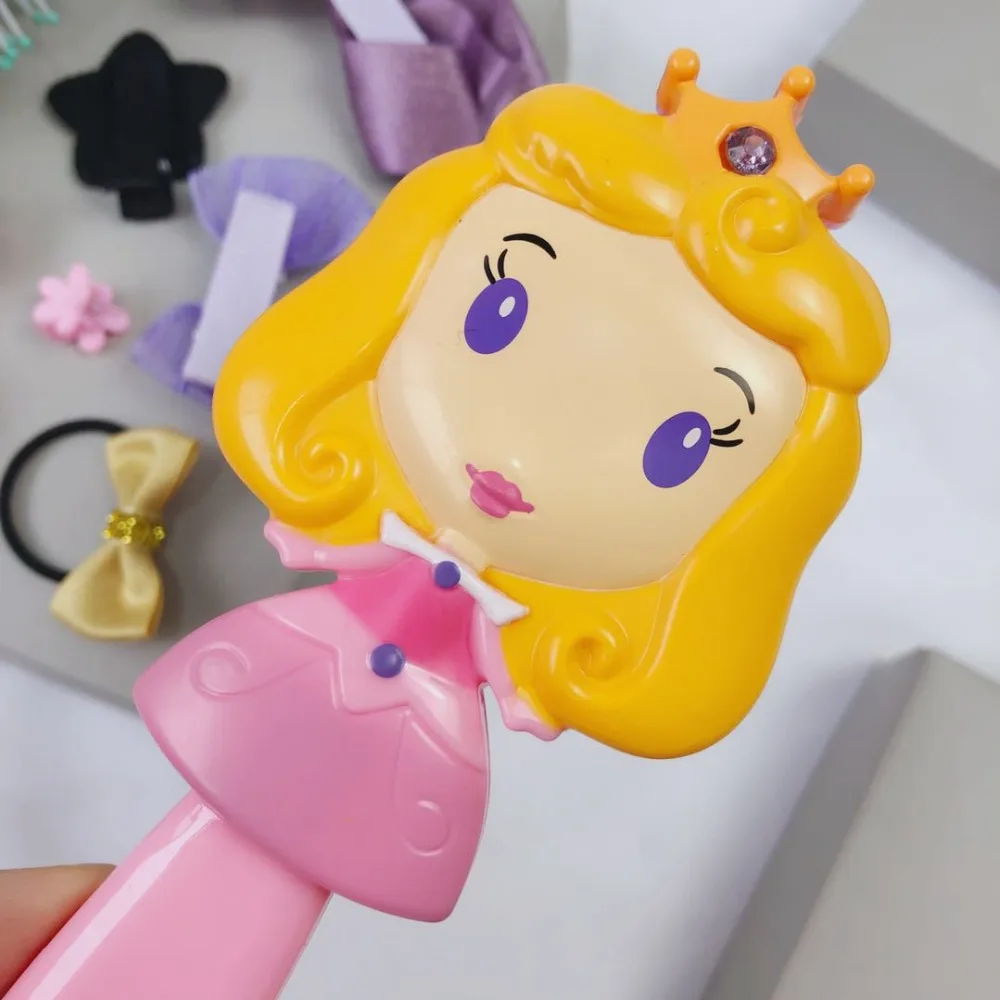 Принцесса мультфильм Мороз щетка для волос Brosse Cheveux дети нежная Антистатическая