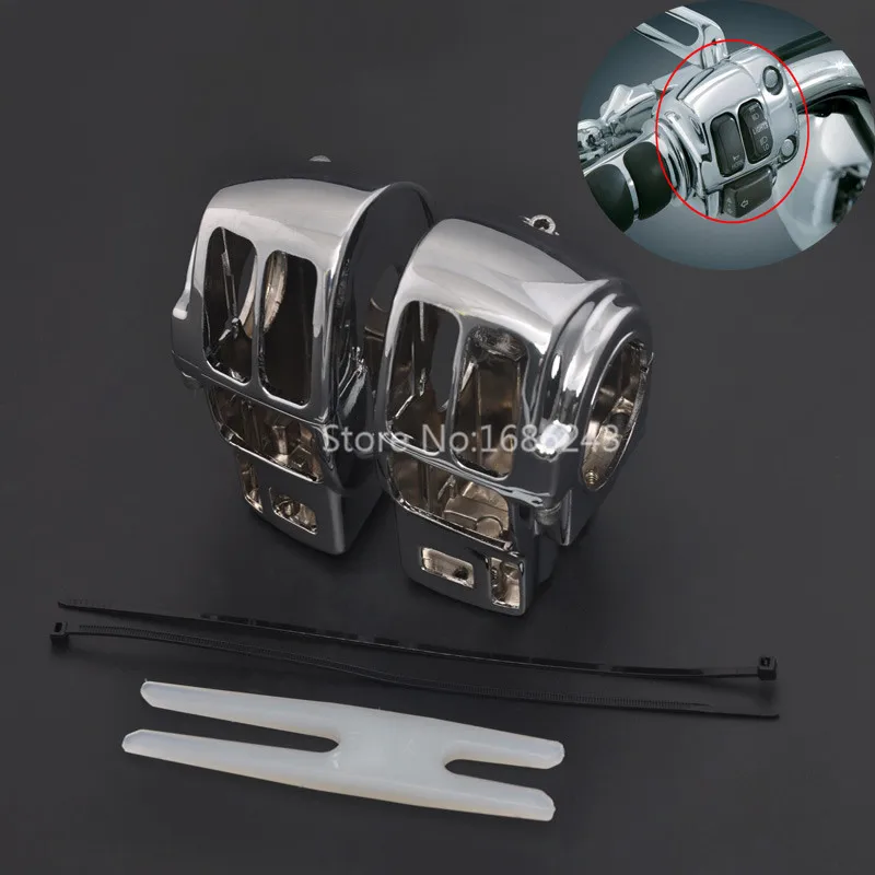 Чехол для мотоциклетного хромированного переключателя подходит Harley Davidson Touring FLHT