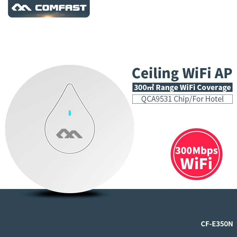 Wi Fi ретранслятор сигнала крышка Extender Roteador 300 Мбит/с потолочная AP 802.11b/g/n