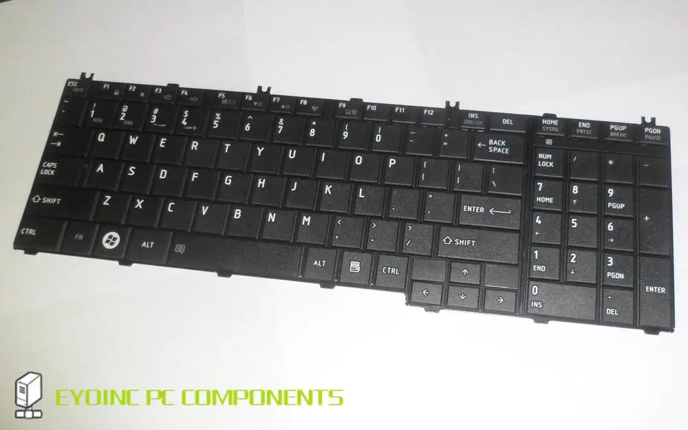 

Original US Layout Keyboard Replacement for Toshiba Satellite MP-09N13US-698 MP-09M83US6920 A000076210 AEBL6U00020 Black