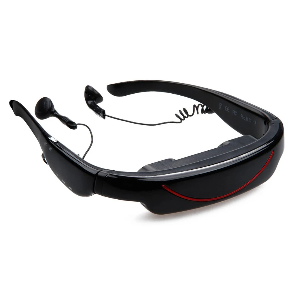 Videobrille 72 &quotZoll виртуальный Экран Театр Системы 4 ГБ AV в Funktion видео очки для ТВ