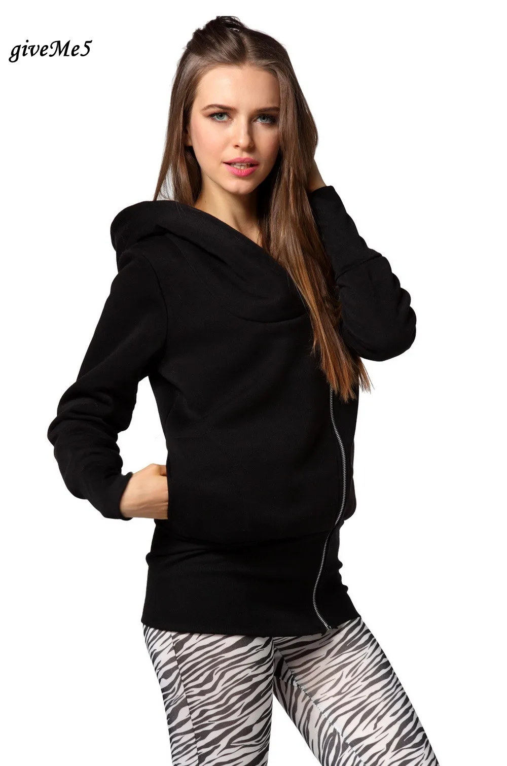 Новинка 2017 черный серый цвет толстовки на молнии теплый зимний флисовый