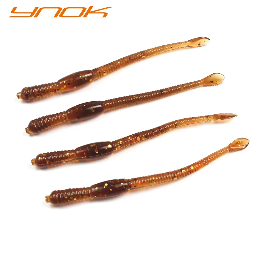 

100pcs/lot 80mm-1.2g Fishing Lures Soft Bread Worm Bait Earthworm fishing tackle
