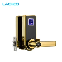lachco biometric electric door lock digital smart fingerprint 2 keys electronic intelligent lock entry home office l16073f