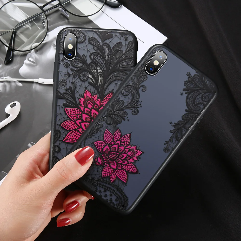 Kisscase чехол для iPhone 7 8 X XR 6 6S Plus XS MAX 5 5S SE черный розовый Чехол Coque Fundas | Мобильные