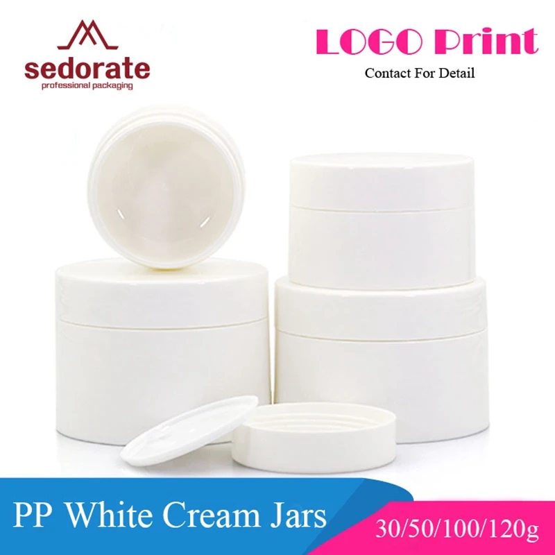 Фото Sedorate 20 шт./лот пластиковые полипропиленовые банки для крема косметических