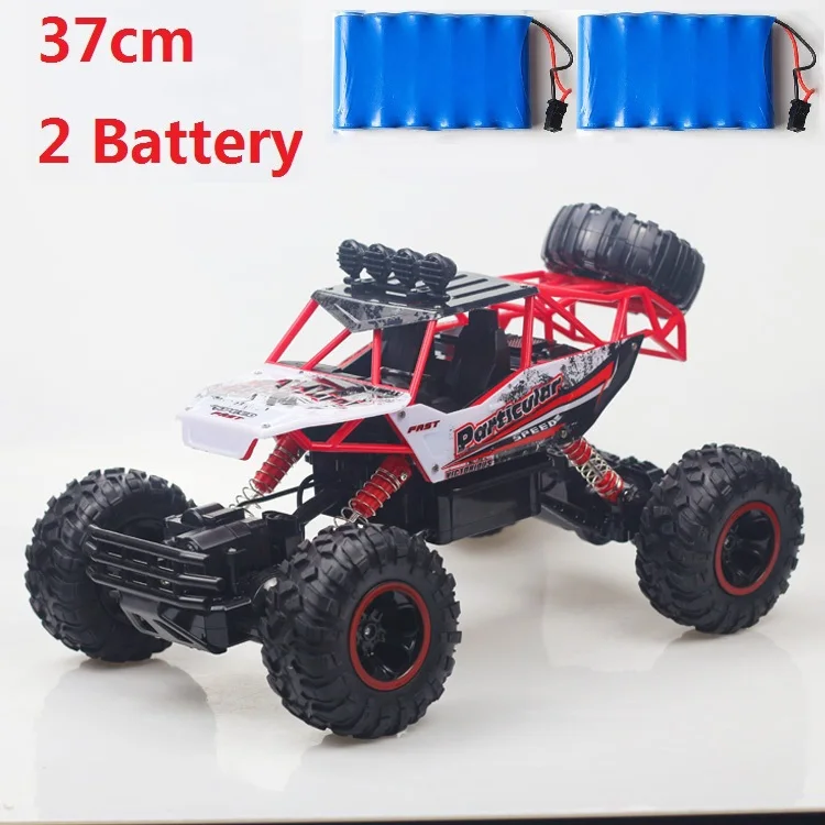 37cm Red 2 Battery 1:12 4WD Радиоуправляемая машина обновленная версия 2,4G Радиоуправляемая машинка игрушечные машинки RC высокоскоростной грузовик внедорожный грузовик Прямая поставка - Цвет: 37cm Red 2 Battery