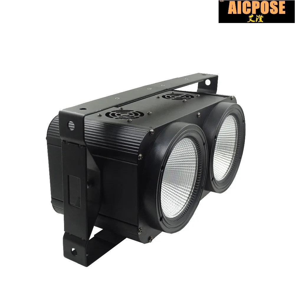8 шт./лот 2x100 Вт Высокая мощность LED COB 2 глаза Blinder освещение сценическое клубный