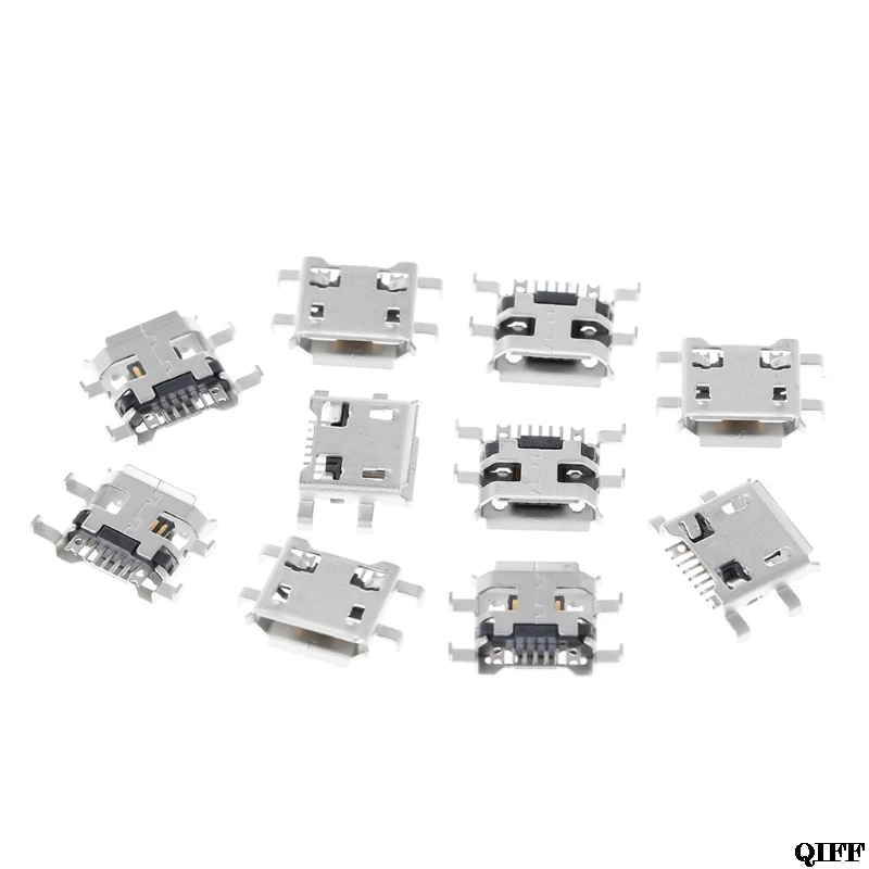 10 шт. Micro USB Type B гнездовой разъем 5Pin 0 72 мм для зарядки телефона планшета