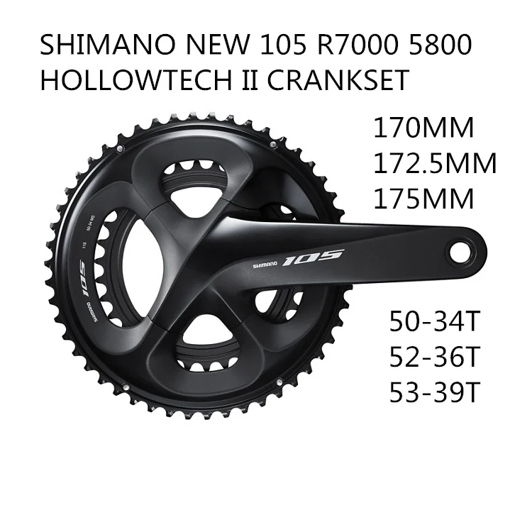 Shimano 105 FC 5800 R7000 шатун для шоссейного велосипеда 50 34 T 52 36 53 39T 170 мм 172 5 175 HOLLOWTECH II