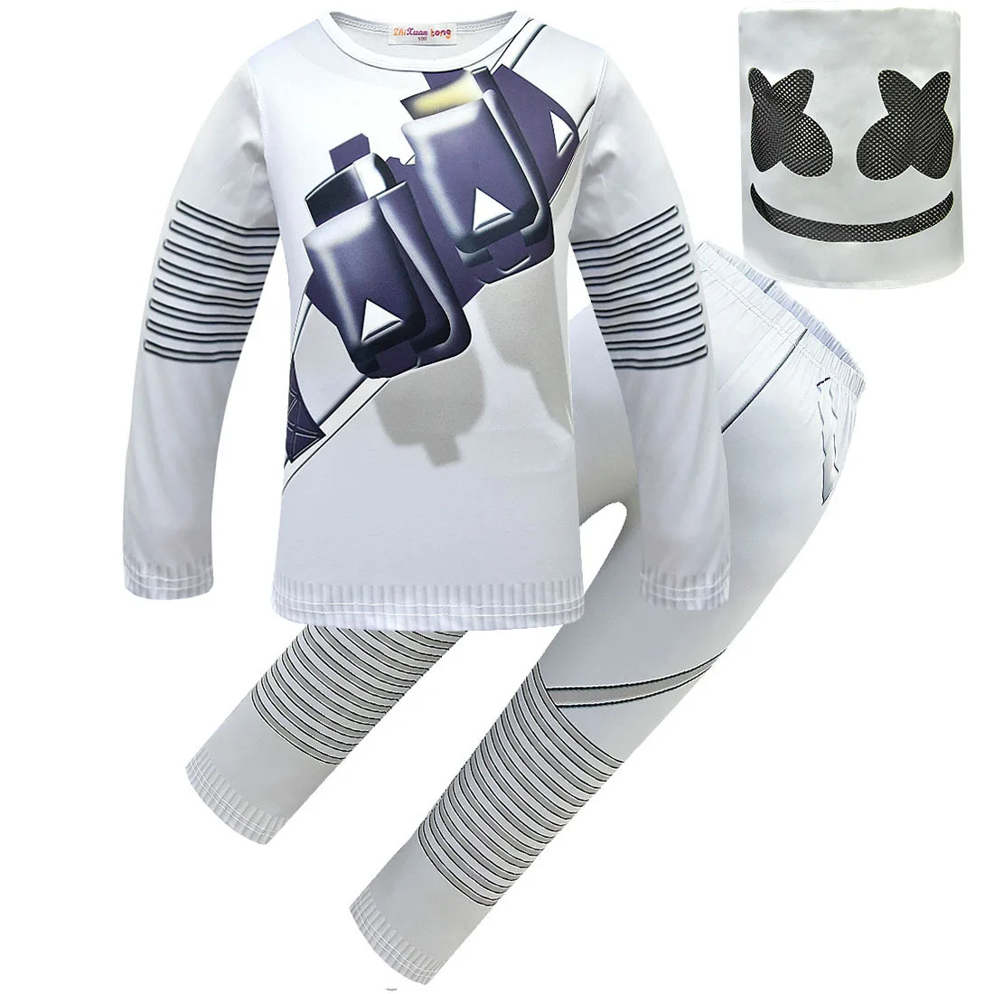 Новинка 2019 г. хлопковый костюм Зефир-рок для больших детей |