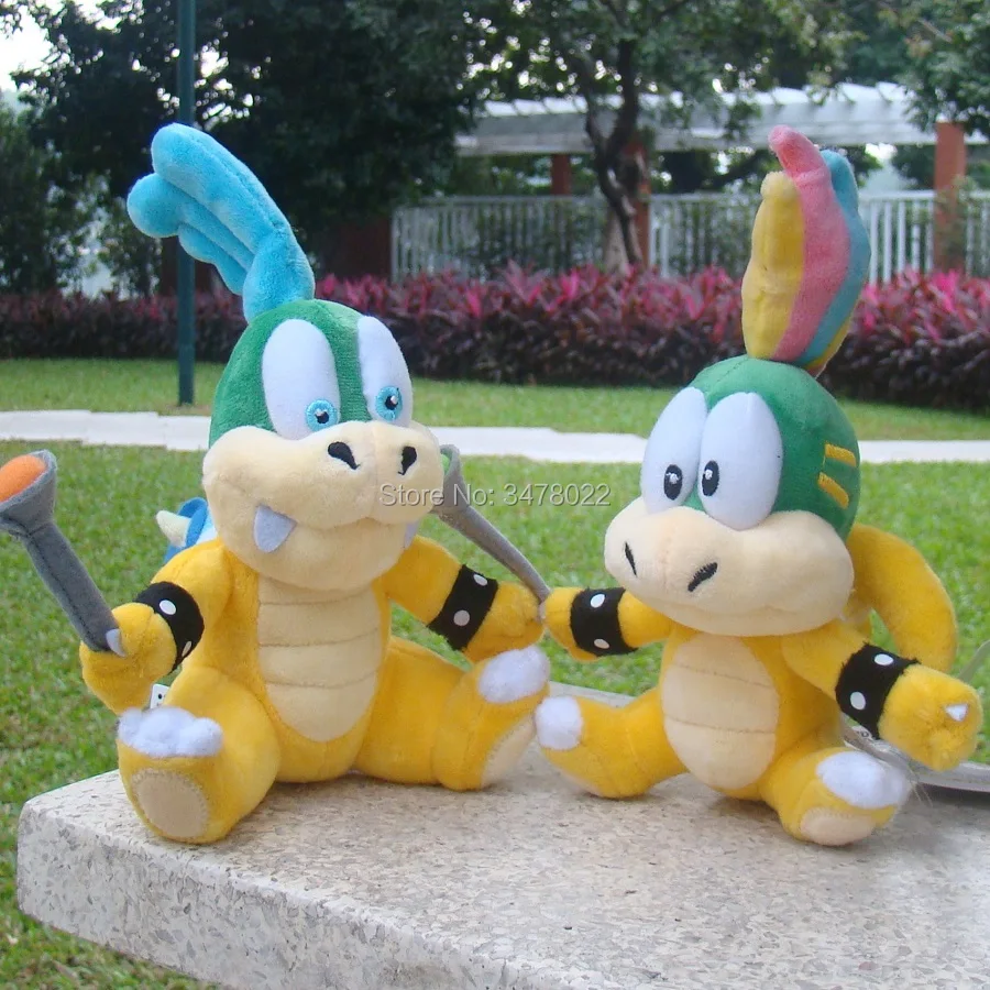 Juguetes de peluche de los Koopalings, mu&ntilde;ecos de animales de peluche de Iggy, Roy, Quinn, Lemmy, Ludwig, Morton Jr. Koopa Super Bros Bowser-2