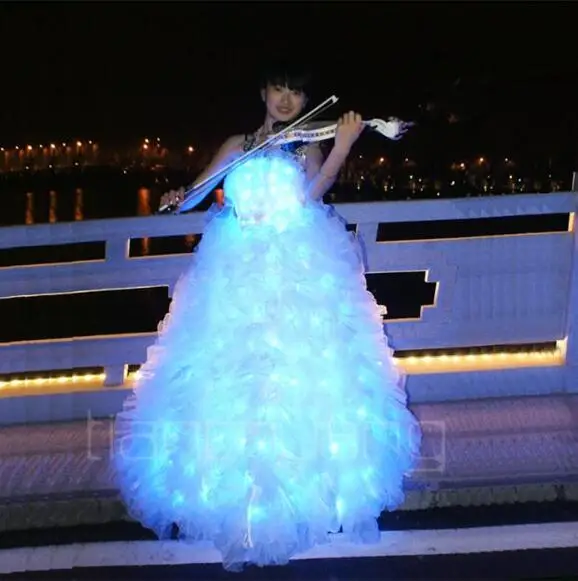 Светящаяся Юбка со светодиодной подсветкой юбка принцессы светодиодное