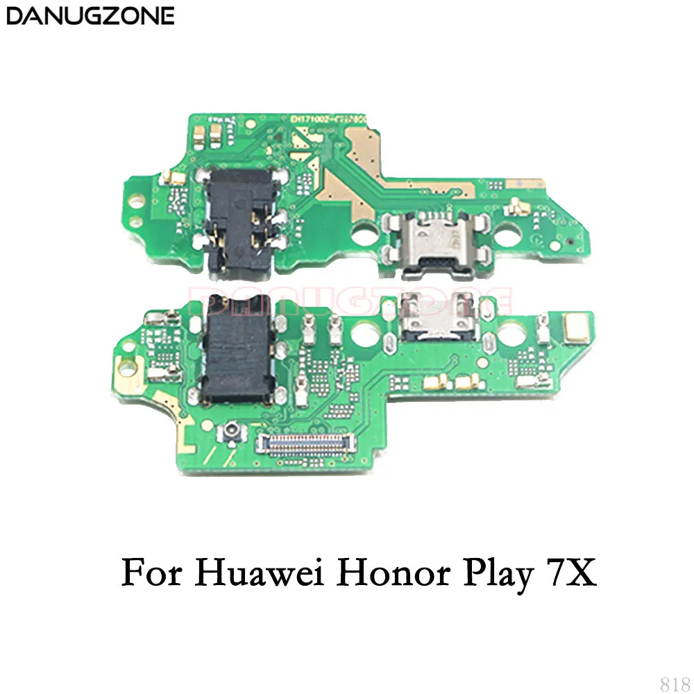 10 шт./лот для Huawei Honor Play 7 7A 7X USB зарядная док-станция Разъем Порт плата зарядки