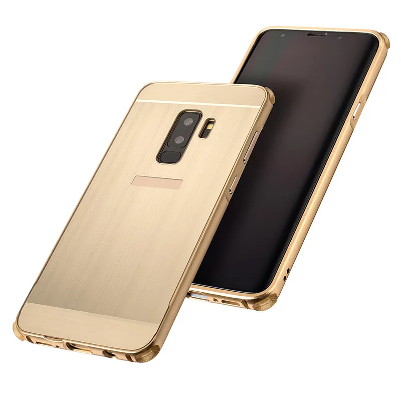 Чехол Bosilang для S9 plus скользящий металлический каркас + пластиковая пластина из