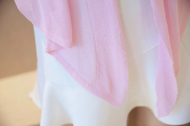 Женский вязаный Однотонный свитер Makuluya тонкая короткая верхняя одежда кардиган