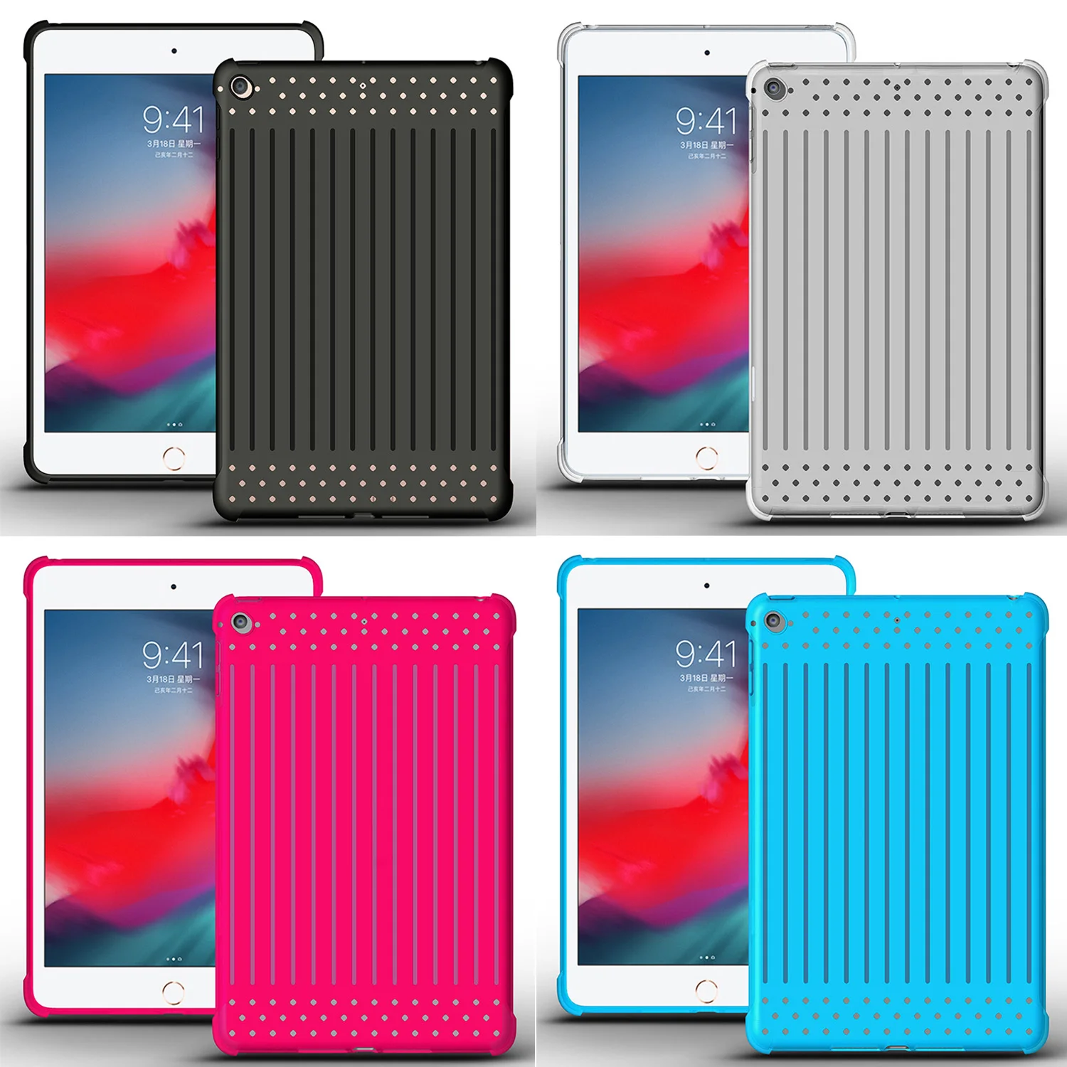 Besegad мягкий ультра тонкий защитный чехол для планшета из ТПУ Apple iPad Mini 5 mini5 capa caso