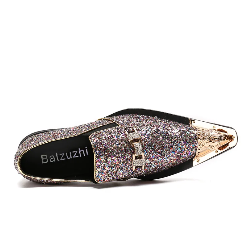 Batzuzhi итальянские брендовые новые блестящие мужские свадебные туфли ручной