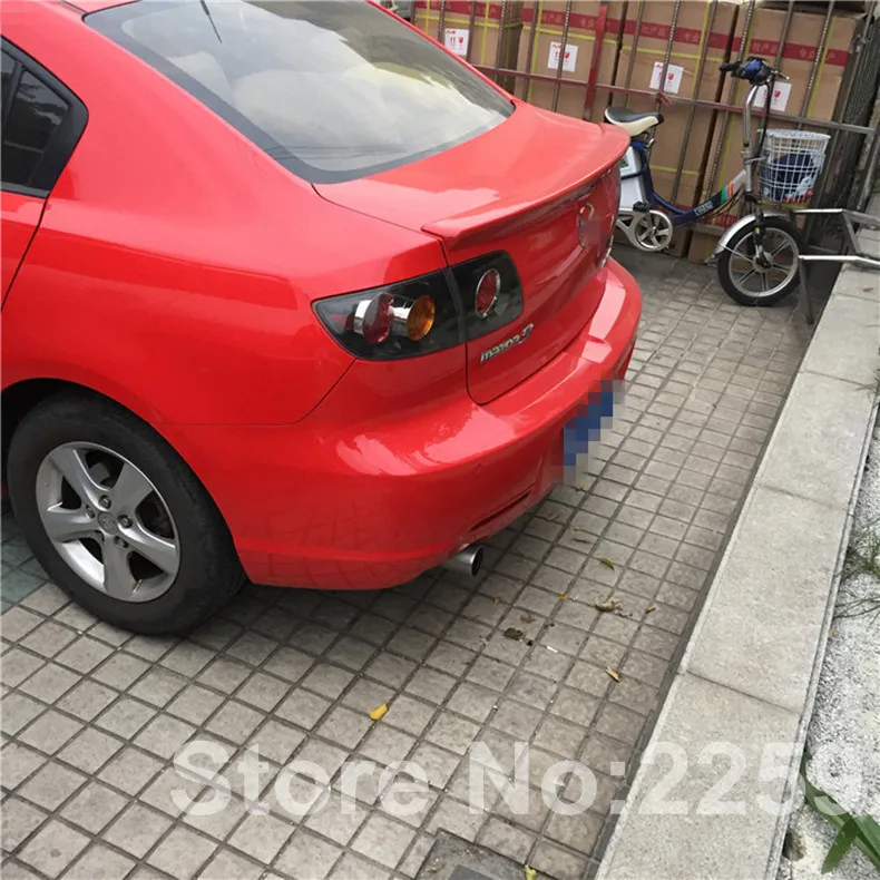 Грунтовка отражающая фабрика OEM Стиль спойлер для Mazda 3 M3 губ 2006-2008 Задний спойлер